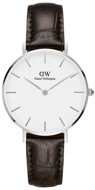Daniel Wellington Classic Petite Reading White Dial Black Leather Strap Watch For Women - DW00100241 Buy Now By Daniel Wellington