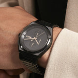 Hugo Boss Steer Analog Black Dial Black Steel Strap Watch For Men - 1514068 Buy Now By Hugo Boss