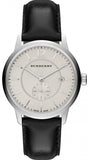 Burberry The Classic Horseferry Beige Dial Black Leather Strap Watch for Men - BU10000 Buy Now By Burberry