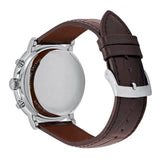 Tissot Carson Premium Chronograph White Dial Brown Leather Strap Watch For Men - T122.417.16.011.00 Buy Now By Tissot