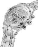 Guess Continental Silver Dial Silver Steel Strap Watch for Men - GW0261G1 Buy Now By Guess