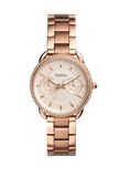 Fossil Tailor Rose Gold Dial Rose Gold Steel Strap Watch for Women - ES4264 Buy Now By Fossil