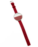 Calvin Klein Rise Yellow Red Dial Red Leather Strap Watch for Women - K7A231UP Buy Now By Calvin Klein