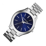 Michael Kors Slim Runway Quartz Blue Dial Silver Steel Strap Watch For Women - MK3379 Buy Now By Michael Kors