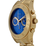Marc Jacobs Blade Chronograph Blue Dial Gold Steel Strap Watch for Women - MBM3307 Buy Now By Marc Jacobs