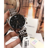 Emporio Armani Beta Chronograph Black Dial Steel Strap Watch For Men - AR1863 Buy Now By Emporio Armani