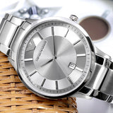 Emporio Armani Renato Quartz Silver Dial Silver Steel Strap Watch For Men - AR11189 Buy Now By Emporio Armani