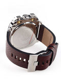 Diesel BAMF Chronograph Beige Dial Brown Leather Strap Watch For Men - DZ7343 Buy Now By Diesel