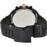 Diesel Mega Chief Chronograph Grey Dial Black Steel Strap Watch For Men - DZ4479 Buy Now By Diesel