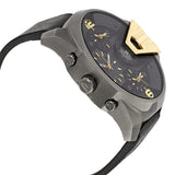 Diesel Uber Chief Two Hand Black Dial Black Leather Strap Watch For Men - DZ7377 Buy Now By Diesel