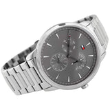Tommy Hilfiger Brad Chronograph Quartz Grey Dial Silver Steel Strap Watch For Men - 1710385 Buy Now By Tommy Hilfiger