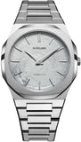 D1 Milano Pluto Ultra Thin Silver Dial Silver Steel Strap Watch for Men - D1-UTBJ18 Authentic Buy Shop Now