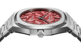 D1 Milano Ultra Thin Barn Red Dial Silver Steel Strap Watch for Men - D1-UTBJ33 Authentic Buy Shop Now