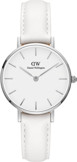 Daniel Wellington Petite Bondi White Dial White Leather Strap Watch For Women - DW00100250 Buy Now By Daniel Wellington