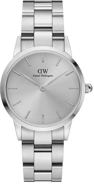 Daniel Wellington Iconic Link Unitone Silver Dial Silver Steel Strap Watch For Women - DW00100402 Buy Now By Daniel Wellington
