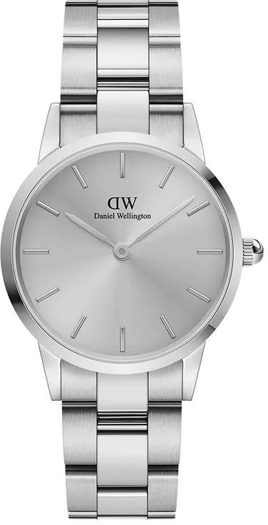Daniel Wellington Iconic Link Unitone Silver Dial Silver Steel Strap Watch For Women - DW00100402 Buy Now By Daniel Wellington