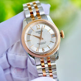 Tissot Ballade Powermatic 80 Mother of Pearl Silver Dial Two Tone Steel Strap Watch For Women - T108.208.22.117.00 Buy Now By Tissot