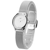 Calvin Klein Minimal White Dial Silver Mesh Bracelet Watch for Women - K3M2312Y Buy Now By Calvin Klein