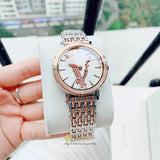 Versace Virtus Quartz White Dial Two Tone Steel Strap Watch for Women - VEHC00519 Buy Now By Versace