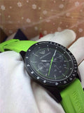 Emporio Armani Sports Analog Black Dial Green Rubber Strap Watch For Men - AR6115 Buy Now By Emporio Armani