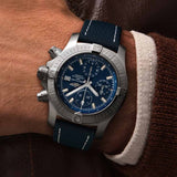 Breitling Avenger Chronograph 43 Blue Dial Blue Nylon Strap Watch for Men - A13385101C1X1 Buy Now By Breitling