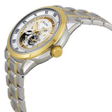 Bulova BVA Skeleton Silver Dial Two Tone Steel Strap Watch for Men - 98A123 Buy Now By Bulova
