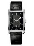 Calvin Klein Window Black Dial Black Leather Strap Watch for Men - K2M21107 Buy Now By Calvin Klein