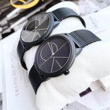 Calvin Klein Minimal Black Dial Black Mesh Bracelet Watch for Women - K3M5245X Buy Now By Calvin Klein