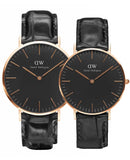 Daniel Wellington Classic Reading Black Dial Black Leather Strap Watch For Men - DW00100129 Buy Now By Daniel Wellington