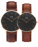 Daniel Wellington Classic St Mawes Black Dial Brown Leather Strap Watch For Men - DW00100124 Buy Now By Daniel Wellington