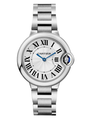 Cartier Ballen Bleu De Cartier Silver Dial Silver Steel Strap Watch for Women - W6920084 Buy Now By Cartier