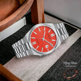 Citizen x Pantone Automatic Blazing Red Dial Silver Steel Strap Watch For Men - NJ0158-89W Buy Now By Citizen
