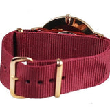 Daniel Wellington Classic Roselyn White Dial Maroon Nylon Strap Watch For Women - DW00100267 Buy Now By Daniel Wellington