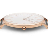 Daniel Wellington Classic Sheffield White Dial Black Leather Strap Watch For Men - DW00100007 Buy Now By Daniel Wellington