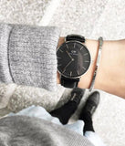 Daniel Wellington Classic Reading Black Dial Black Leather Strap Watch For Women - DW00100147 Buy Now By Daniel Wellington
