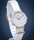 Daniel Wellington Classic Petite Dover White Dial White Nylon Strap Watch For Women - DW00100313 Buy Now By Daniel Wellington