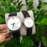 Movado Museum Quartz Silver Dial Black Leather Strap Watch For Men - 2100001 Buy Now By Movado