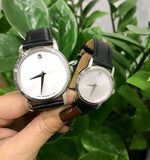 Movado Museum Quartz Silver Dial Black Leather Strap Watch For Men - 2100001 Buy Now By Movado