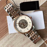 Emporio Armani Meccanico White Dial Two Tone Steel Strap Watch For Men - AR1921 Buy Now By Emporio Armani