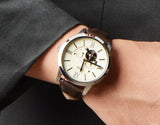 Fossil Townsman Automatic White Dial Brown Leather Strap Watch for Men - ME3064 Buy Now By Fossil