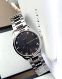 Gucci G Timeless Black Dial Silver Steel Strap Watch For Women - YA1264029A Buy Now By Gucci