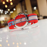 Gucci G Timeless Quartz Red Dial Two Tone NATO Strap Watch For Men - YA1264070 Buy Now By Gucci