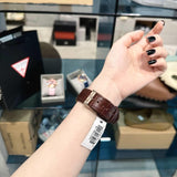 Guess Limelight Analog White Dial Brown Leather Strap Watch For Women - W0775l14 Buy Now By Guess