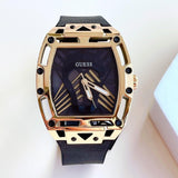 Guess Legend Black Dial Black Rubber Strap Watch For Men - GW0500G1 Buy Now By Guess