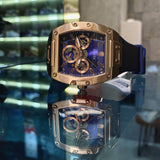 Guess Phoenix Multifunction Blue Dial Blue Rubber Strap Watch for Men - GW0202G4 Buy Now By Guess