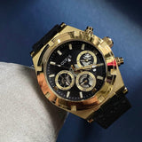 Guess Continental Black Dial Black Rubber Strap Watch for Men - GW0262G2 Buy Now By Guess