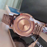 Guess Montauk Rose Gold Dial Rose Gold Steel Strap Watch For Women - W0933L3 Buy Now By Guess