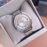 Guess Montauk Silver Dial Two Tone Steel Strap Watch for Women - W0933L5 Buy Now By Guess