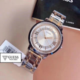 Guess Montauk Silver Dial Two Tone Steel Strap Watch for Women - W0933L5 Buy Now By Guess