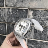 Guess Phoenix Multi Function Silver Dial White Rubber Strap Watch for Men - GW0203G1 Buy Now By Guess